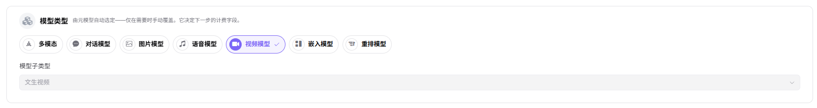 模型类型